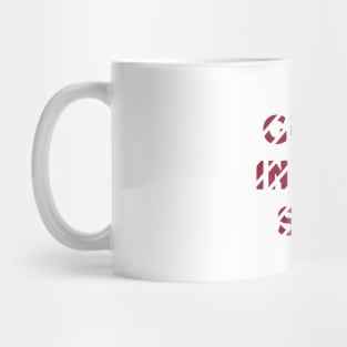 Guns In The Sky, burgundy Mug